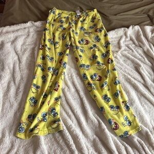 Nickelodeon SpongeBob Yellow Fleece Pajama Pants